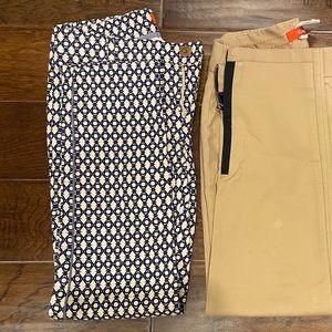 Anthropologie Cartonnier Tan/Navy Business Pant